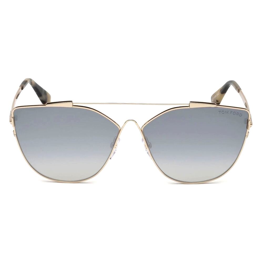 💎✨NEW✨💎NWT Tom Ford Jacquelyn Grey Mirror Cat Eye Sunglasses